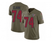 Youth Nike Houston Texans #74 Chris Clark Limited Olive 2017 Salute to Service NFL Jersey