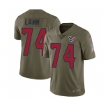 Youth Nike Houston Texans #74 Kendall Lamm Limited Olive 2017 Salute to Service NFL Jersey