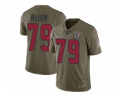 Youth Nike Houston Texans #79 Jeff Allen Limited Olive 2017 Salute to Service NFL Jersey