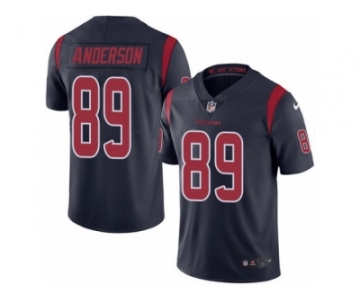 Youth Nike Houston Texans #89 Stephen Anderson Limited Navy Blue Rush NFL Jersey