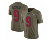 Youth Nike Houston Texans #9 Shane Lechler Limited Olive 2017 Salute to Service NFL Jersey