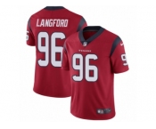Youth Nike Houston Texans #96 Kendall Langford Red Alternate Vapor Untouchable Limited Player NFL Jersey