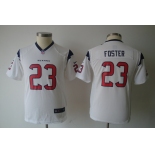 nike youth nfl jerseys houston texans #23 foster white[nike]