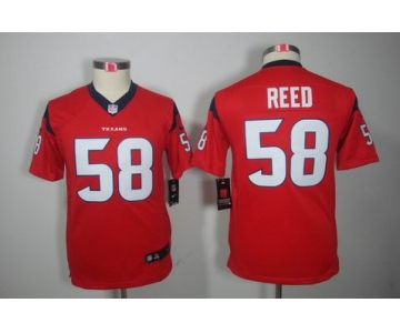 nike youth nfl jerseys houston texans #58 reed red[nike limited]