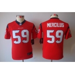 nike youth nfl jerseys houston texans #59 mercilus red[nike limited]