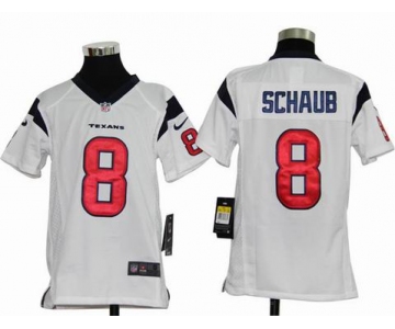 nike youth nfl jerseys houston texans #8 schaub white[nike]