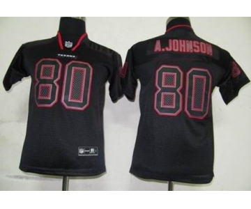 nike youth nfl jerseys houston texans #80 a.johnson black[lights out]