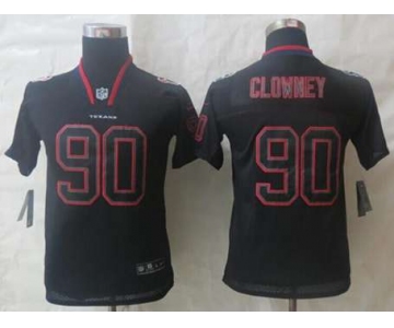 nike youth nfl jerseys houston texans #90 clowney black[Elite lights out][clowney]