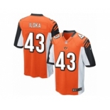 Men's Nike Cincinnati Bengals #43 George Iloka Game Orange Alternate NFL Jersey
