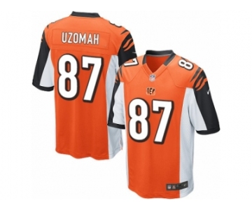 Men's Nike Cincinnati Bengals #87 C.J. Uzomah Game Orange Alternate NFL Jersey