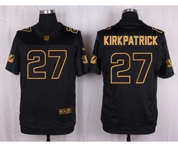 nike nfl jerseys cincinnati bengals #27 kirkpatrick black gold collection[Elite]