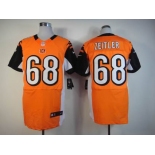 nike nfl jerseys cincinnati bengals #68 zeitler orange[Elite]