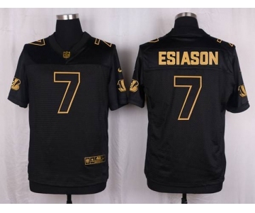 nike nfl jerseys cincinnati bengals #7 boomer esiason black gold collection[Elite]