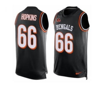 Men Nike Cincinnati Bengals #66 Trey Hopkins Limited Black Player Name & Number Tank Top NFL Jersey