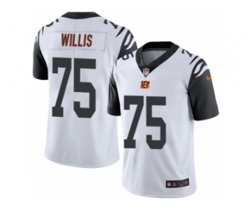 Men Nike Cincinnati Bengals #75 Jordan Willis Limited White Rush NFL Jersey
