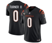 Men's Cincinnati Bengals #0 DJ Turner II Black 2026 F.U.S.E. 1-Star C Patch Vapor Untouchable Limited Football Stitched Jersey Men's Cincinnati Bengals #0 DJ Turner II Black 2026 F.U.S.E. 1-Star C Patch Vapor Untouchable Limited Football Stitched Jersey