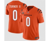 Men's Cincinnati Bengals #0 DJ Turner II Orange 2026 F.U.S.E. 1-Star C Patch Vapor Untouchable Limited Football Stitched Jersey Men's Cincinnati Bengals #0 DJ Turner II Orange 2026 F.U.S.E. 1-Star C Patch Vapor Untouchable Limited Football Stitched Jersey