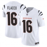 Men's Cincinnati Bengals #16 Joe Flacco White 2025 F.U.S.E. Vapor Untouchable Limited Football Stitched Jersey Men's Cincinnati Bengals #16 Joe Flacco White 2025 F.U.S.E. Vapor Untouchable Limited Football Stitched Jersey