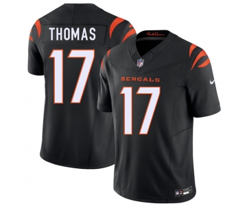 Men's Cincinnati Bengals #17 Noah Thomas Black 2026 Draft F.U.S.E. Vapor Untouchable Limited Football Stitched Jersey