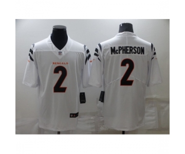 Men's Cincinnati Bengals #2 Evan McPherson White Limited Player Jersey