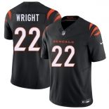 Men's Cincinnati Bengals #22 Ceyair Wright Black 2026 Draft F.U.S.E. Vapor Untouchable Limited Football Stitched Jersey Men's Cincinnati Bengals #22 Ceyair Wright Black 2026 Draft F.U.S.E. Vapor Untouchable Limited Football Stitched Jersey