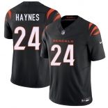 Men's Cincinnati Bengals #24 Jamal Haynes Black 2026 Draft F.U.S.E. Vapor Untouchable Limited Football Stitched Jersey Men's Cincinnati Bengals #24 Jamal Haynes Black 2026 Draft F.U.S.E. Vapor Untouchable Limited Football Stitched Jersey