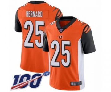 Men's Cincinnati Bengals #25 Giovani Bernard Orange Alternate Vapor Untouchable Limited Player 100th Season Football Jersey