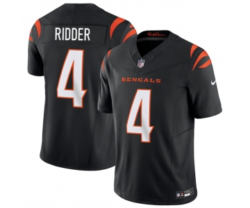 Men's Cincinnati Bengals #4 Desmond Ridder Black 2025 F.U.S.E. Vapor Untouchable Limited Football Stitched Jersey