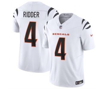 Men's Cincinnati Bengals #4 Desmond Ridder White 2025 F.U.S.E. Vapor Untouchable Limited Football Stitched Jersey