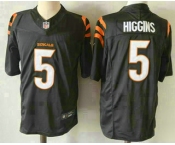 Men's Cincinnati Bengals #5 Tee Higgins Limited Black FUSE Vapor Jersey