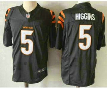 Men's Cincinnati Bengals #5 Tee Higgins Limited Black FUSE Vapor Jersey