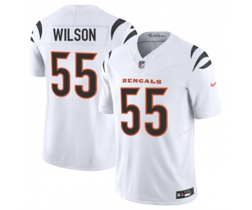 Men's Cincinnati Bengals #55 Logan Wilson White 2025 F.U.S.E. Vapor Untouchable Limited Stitched Football Jersey