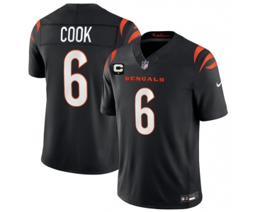 Men's Cincinnati Bengals #6 Bryan Cook Black 2026 F.U.S.E. 1-Star C Patch Vapor Untouchable Limited Football Stitched Jersey