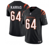 Men's Cincinnati Bengals #64 Ted Karras Black 2025 F.U.S.E. Vapor Untouchable Limited Stitched Football Jersey