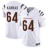 Men's Cincinnati Bengals #64 Ted Karras White 2025 F.U.S.E. Vapor Untouchable Limited Stitched Football Jersey Men's Cincinnati Bengals #64 Ted Karras White 2025 F.U.S.E. Vapor Untouchable Limited Stitched Football Jersey