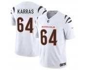 Men's Cincinnati Bengals #64 Ted Karras White 2025 F.U.S.E. Vapor Untouchable Limited Stitched Football Jersey