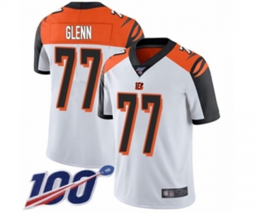 Men's Cincinnati Bengals #77 Cordy Glenn White Vapor Untouchable Limited Player 100th Season Football Jersey