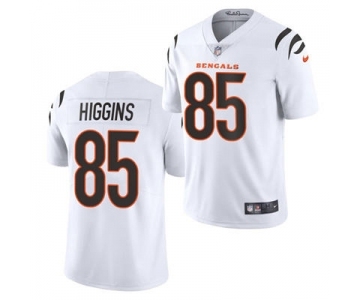 Men's Cincinnati Bengals #85 Tee Higgins 2021 White Vapor Untouchable Limited Stitched Football Jersey