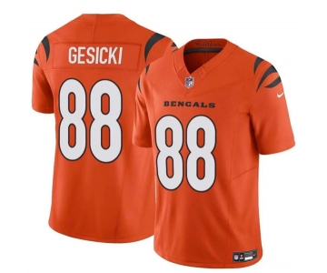 Men's Cincinnati Bengals #88 Mike Gesicki Orange 2024 F.U.S.E. Vapor Untouchable Limited Stitched Jersey