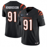 Men's Cincinnati Bengals #91 Trey Hendrickson Black 2025 F.U.S.E. With 1-Star C Patch Vapor Untouchable Limited Stitched Football Jersey