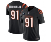 Men's Cincinnati Bengals #91 Trey Hendrickson Black 2025 F.U.S.E. With 1-Star C Patch Vapor Untouchable Limited Stitched Football Jersey