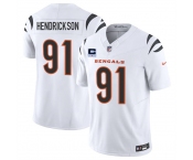 Men's Cincinnati Bengals #91 Trey Hendrickson White 2025 F.U.S.E. With 1-Star C Patch Vapor Untouchable Limited Stitched Football Jersey