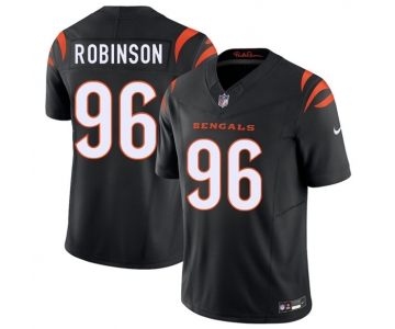 Men's Cincinnati Bengals #96 Landon Robinson Black 2026 Draft F.U.S.E. Vapor Untouchable Limited Football Stitched Jersey