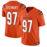 Men's Cincinnati Bengals #97 Shemar Stewart Orange 2025 Draft F.U.S.E. Vapor Untouchable Limited Football Stitched Jersey