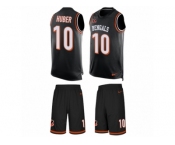 Men's Nike Cincinnati Bengals #10 Kevin Huber Limited Black Tank Top Suit NFL Jersey