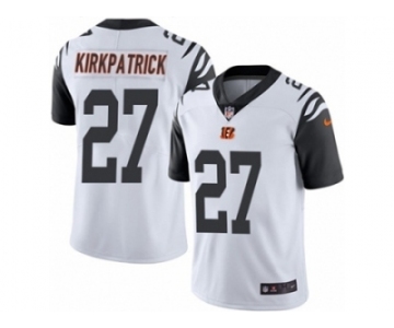 Men's Nike Cincinnati Bengals #27 Dre Kirkpatrick Limited White Rush NFL Jersey