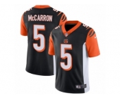 Men's Nike Cincinnati Bengals #5 AJ McCarron Vapor Untouchable Limited Black Team Color NFL Jersey