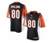 Men's Nike Cincinnati Bengals #80 Josh Malone Limited Black Team Color NFL Jersey