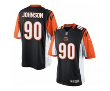 Men's Nike Cincinnati Bengals #90 Michael Johnson Limited Black Team Color NFL Jersey