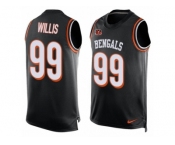 Men's Nike Cincinnati Bengals #99 Jordan Willis Limited Black Player Name & Number Tank Top NFL Jersey